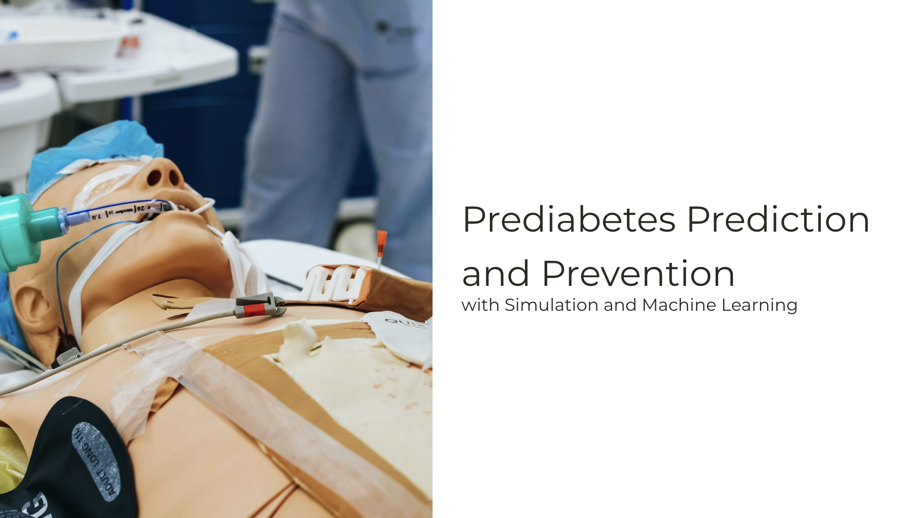 Prediabetes Prediction and Prevention with Simulation and Machine Learning